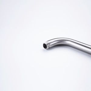 Braccio doccia fisso extra lungo da 20 pollici con flangia, accessorio per soffione doccia in acciaio inossidabile montato a parete, finitura nichel spazzolato - Product Image 3