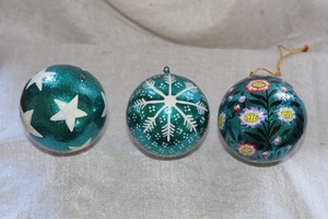 JBM Handmade Plastic Green Lemon <b>Christmas</b> Ball 6cm Painted Environment-Friendly Hanging Decoration <b>Boxed</b> Mall Decorations - Product Image 5