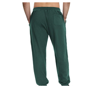 Men's sweatpants Lightweight Plain Dyed 100% Cotton breathable fabric regular fit custom logo printing men sweatpants - Product Image 3