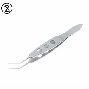 Pinzas de Capsulorrhexis Utrata MICS de Acero Inoxidable, Instrumento Microquirúrgico Oftálmico Desechable de Un Solo Uso, Caja de 10, Certificado CE - Product Image 1