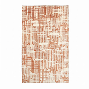 Tapis DECORDEC en laine, moderne, abstrait, à motif quadrillé croisé, antidérapant, écologique, tufté à la main, à poils épais, pour hôtel, salle de bain, salon - Product Image 1