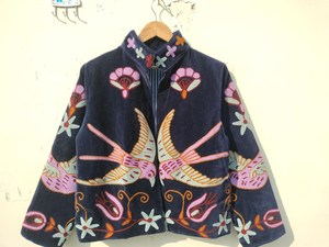 Chaqueta Corta de Terciopelo Bordada a Mano Estilo Boho Hippie para Mujer, con Forro de Algodón, Precio de Fábrica - Product Image 3