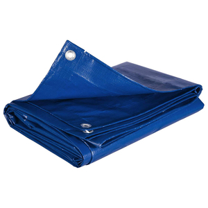 Bâche bleue tissée de poids moyen, résistante à l'eau, anti-UV, sur mesure, écologique, coupe-vent, unie, pour usage extérieur - Product Image 3