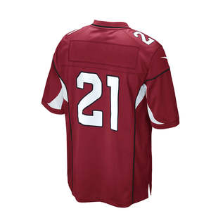 Maillot de football américain unisexe à manches courtes pour adulte, 100 % polyester, antibactérien, col en V, personnalisable, streetwear, pour l'entraînement - Product Image 2