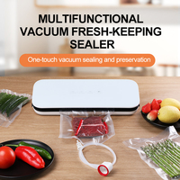 Kit de scellage sous vide compact et durable QH-58, automatique, électrique, portable, avec panneau tactile en verre, pour usage domestique, machine à sceller les sacs alimentaires sous vide