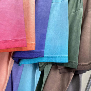 T-shirt délavé à la mode pour homme, idéal pour l'extérieur et l'été, en toile 100 % coton respirante - Product Image 5