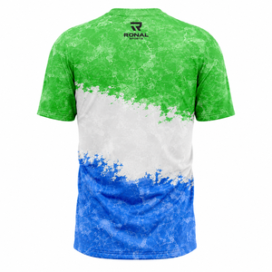 Camiseta Deportiva RONAL SPORTS para Hombre, Lavado Ácido, Manga Corta, Absorbe la Humedad, Estampada, Cuello Redondo, Corte Regular, 100% Poliéster Sublimado - Product Image 2
