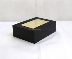 Caja de almacenamiento con incrustaciones de latón de madera hecha a mano de lujo personalizada forma rectangular al por mayor para almacenamiento y decoración de joyas - Product Image 2