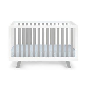 Lit d'île convertible 3-en-1 Livia blanc/gris pour enfants - Product Image 1