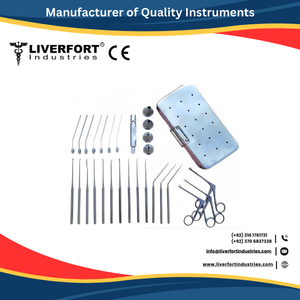 Juego de 12 Piezas de Microinstrumentos Quirúrgicos ORL de Acero Inoxidable Alemán para Cirugía de Oído, con Repositores Micro de Karité Premium - Product Image 3