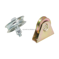 Roues à rainures universelles en U, V, Y, à roulement simple/double, en acier, pour portes coulissantes et portails extérieurs, design moderne pour hôtels