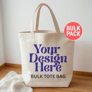 Durable Cotton Bags Reusable Eco-Friendly Simple Design Drawstring Closure 5-10kg Capacity Carrying Shopping <b>Storage</b> Travel - Product Image 1