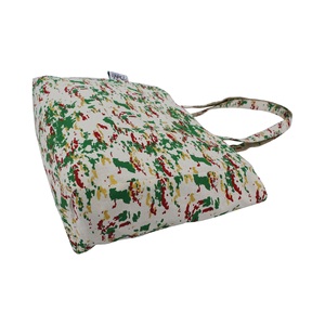 Sac fourre-tout réversible au design optimal, imprimé coloré sur toute la surface, personnalisable, en toile de jute et coton naturel, avec poignées à double usage - Product Image 5