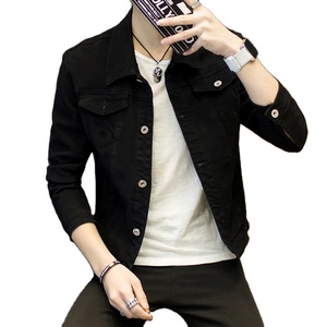 Streetwear vintage décontracté pour hommes, veste en jean délavé surdimensionné printemps-automne avec fermeture éclair, col rabattu, manteaux en jean - Product Image 6