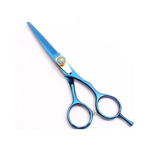 Nuevas Tijeras de Peluquería de Acero Inoxidable para Diestros, 6 Pulgadas, con Logotipo Personalizado, Punta Redonda, Mango Mediano, Venta al Por Mayor - Product Image 1