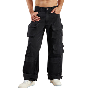 Pantalones Vaqueros de Moda Primavera para Hombre, Estilo Cargo, Tejido Transpirable, con Múltiples Bolsillos, Diseño Utilitario, Estampado 3D de Dibujos Animados - Product Image 5