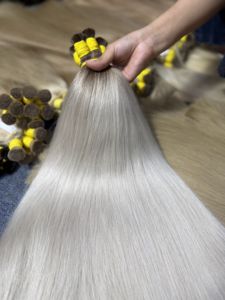 ผมต่อแบบเวอร์จิ้น ย้อมสี แบบตรงและแบบหยักศก ผมจากผู้บริจาคคนเดียว ผมเด็ก ผมสลาฟ ผมนาซ่า ราคาโรงงานเวียดนาม - Product Image 6