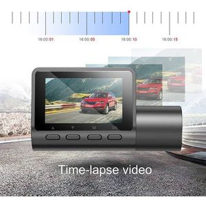 Caméra de tableau de bord double avant-arrière 2K QHD + 1080p avec écran IPS de 2 pouces, grand angle de 140° et GPS - Product Image 5