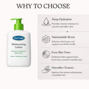 Loción Corporal Blanqueadora e Hidratante para Mujer, con Fragancia Fresca, para Todo Tipo de Piel, con Glicerina y Niacinamida, Venta al Por Mayor - Product Image 4