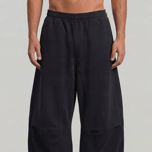 Pantalon de survêtement ample et surdimensionné avec tissu à séchage rapide, taille ajustable et coupe décontractée pour le sport, les voyages et les tenues décontractées - Product Image 5