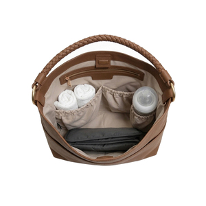 Bolso de Maternidad para Mujer, Cuero Genuino, Forro de Poliéster, Cierre Magnético, Ligero, Gran Capacidad, Resistente al Agua, a la Moda - Product Image 4