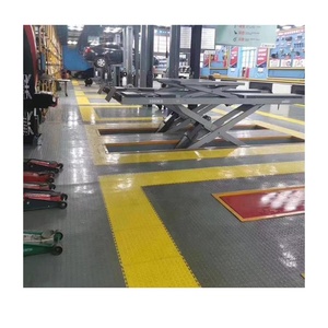 Pvc Interlocking Garage Floor Tiles Car 4s Workshop Showroom Vinyl <b>Plastic</b> Flooring Modern Indoor 6mm 5mm Vinyl Flooring for Gym - Product Image 6