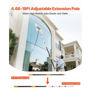 Asta Telescopica 4.66-19 FT in Lega di Alluminio Robusta, Strumento Multiuso per Pulizia con Sistema Flip-Lock - Product Image 2