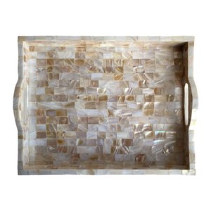 Bandeja de Nácar de Primera Calidad con Diseño de Hoja Redonda, Organizador de Vino, Artesanía, Superventas - Product Image 3