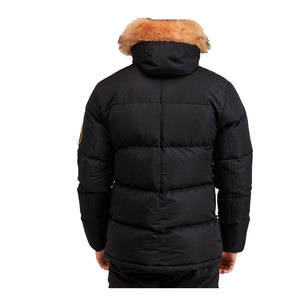 Nouvelle veste unie coupe-vent d'hiver, parka zippée, élégante et décontractée pour homme - Product Image 2