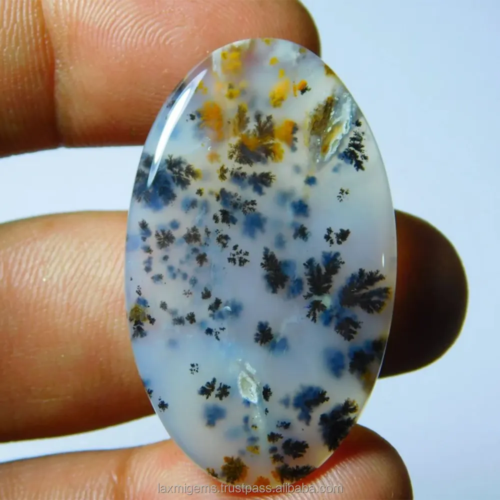 Natural Dendritic Moss Agate Cabochons Top Quality Gemstones Buy Now Wholesale Price Loose Stone