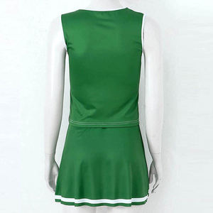 Uniformes de Animadoras Profesionales de Alta Calidad para Mujer al por Mayor, Uniformes de Animadoras de Moda con Logotipo Personalizado Impreso por Transferencia de Calor - Product Image 4