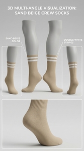 <b>Men</b> Women <b>Ankle</b> Length <b>Socks</b> Breathable Polyester Spandex Material Athletic Casual Soft Stretch Comfort Fit - Product Image 2