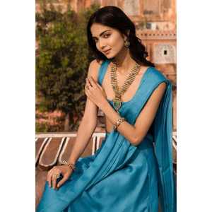 Conjunto de Joyería Étnica Kundan de Plata de Ley 925, Collar y Pendientes de Lujo para Novia India, Conjuntos de Boda Vintage - Product Image 2