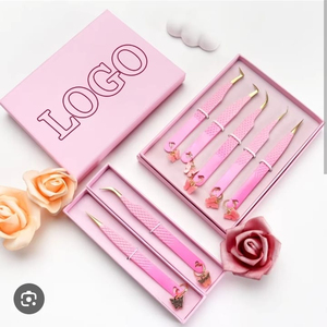 Eyelash Tweezer For Personal Care False Eyelash Placement & <b>Removing</b> Lashes Non Slip Ergonomic Design Grips Custom <b>Box</b> Packing - Product Image 6