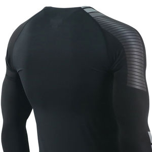 Rashguards MMA pour hommes élégants avec logo personnalisé imprimé, écologiques, séchage rapide, respirants, impression par transfert thermique, manches longues, OEM - Product Image 2