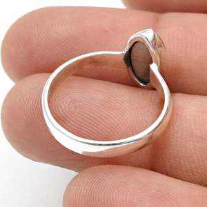 Nouvelle arrivée : bague en rhodochrosite naturelle taille marquise, en argent sterling 925, bijoux bohèmes faits à la main pour filles - Product Image 5