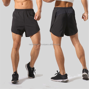 Pantalones Cortos de Compresión Deportivos de Cintura Alta, Elásticos, de Secado Rápido, Transpirables, para Hombre, para Entrenamiento de Fútbol, con Logotipo, de Algodón - Product Image 1