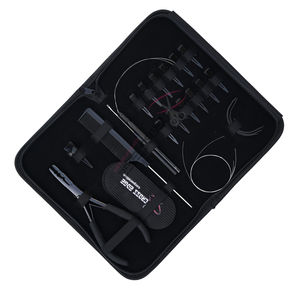 ชุดอุปกรณ์ต่อผมไมโครริงสีดำครบชุด พร้อมคีมหนีบ 2 รู ขนาด 7 นิ้ว เข็มร้อยไหมนาโนริง และเข็มเย็บผ้าพร้อมสายรัดเวลโคร - Product Image 1