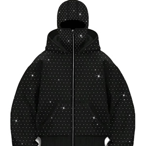 Sweat-shirts pour hommes avec strass, entièrement personnalisables, design moderne, coutures durables, parfait pour la mode quotidienne des hommes - Product Image 1