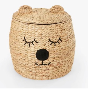 Whimsical Wonder Cheap Price Woven Seagrass <b>Basket</b> <b>Laundry</b> Hamper Lid Living Room Minimalist Multifunction Organizer Storage - Product Image 5