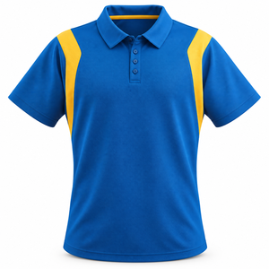 Camiseta Polo de Trabajo para Hombre OEM, Mangas Cortas de Color Contrastante, Tela Piqué, Uniforme para Personal de Fábrica, Ropa de Trabajo de Mantenimiento, Logotipo Personalizado - Product Image 1