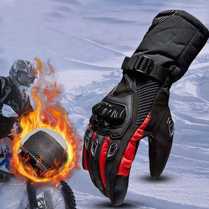 Best Quality ECONEX SPORTS Leather Sporty Eco-Friendly Waterproof Full <b>Finger</b> Winter Motorbike Gloves for <b>Biking</b> - Product Image 6