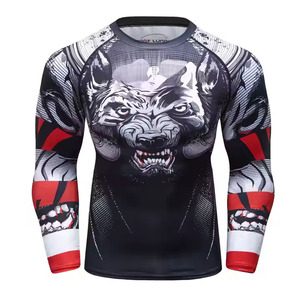Chemise de compression respirante pour homme, style streetwear, silhouette ajustée, tissu extensible haute performance, production de logo personnalisé - Product Image 1