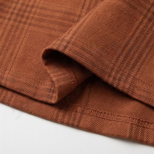 Women High Waist A-Line Plaid Wool Skirt Knee-Length Autumn Style Comfortable Woven Fabric - Product Image 6