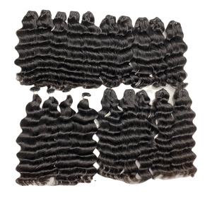 Cabello sin procesar vietnamita del proveedor principal, cabello humano ondulado suelto crudo de 10-40 pulgadas, longitud estirada, color natural, para mujeres negras - Product Image 1