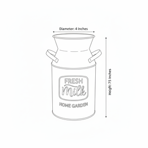 Vase en métal galvanisé Headway de 7,5 pouces, style antique, rétro, rustique, vintage, primitif, ferme, campagnard, vert - Product Image 6