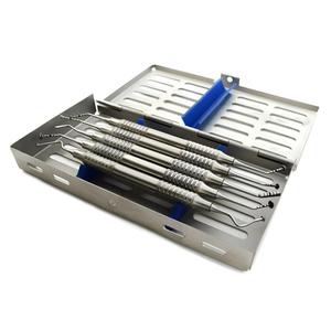 Premium Quality Manual 5Pcs Sinus Lift Mushroom Elevators Cobra In/Out Membrane Procedure + Cassette German Stainless Steel - Product Image 1