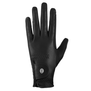 Gants d'équitation Pro Grip Performance, respirants, en cuir synthétique Serino, élégants, noirs, pour dressage et entraînement - Product Image 6
