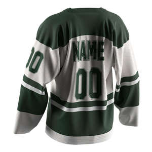 En gros, Tenue de hockey sur glace vierge en coton pour l'entraînement universitaire, sans numéro, fabriquée en Chine - Product Image 2