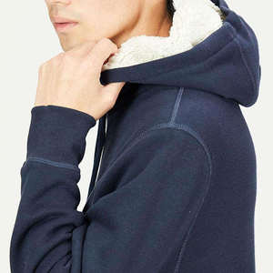 Sweat-shirts et sweats à capuche unisexes personnalisés en velours 100 % polyester 230g, séchage rapide, respirants, blancs et noirs, grandes tailles, coupe classique, avec poches latérales - Product Image 4